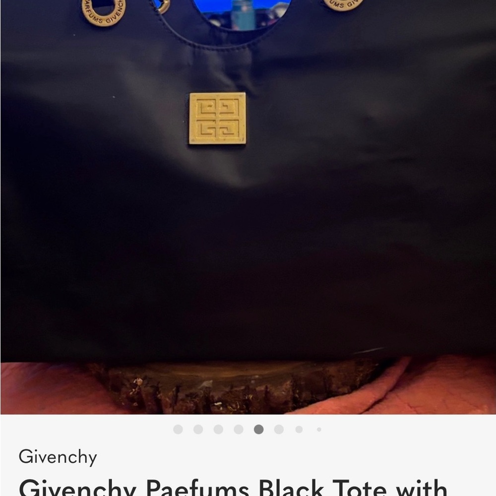 Givenchy Black Tote with Gold Accents-#29